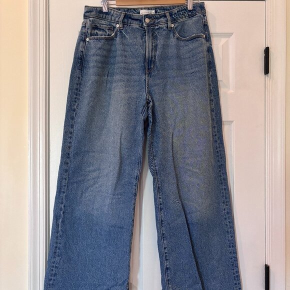 LOFT Denim - LOFT Curvy High Rise Wide Leg Jeans in Bright Mid Indigo Wash (size 29)